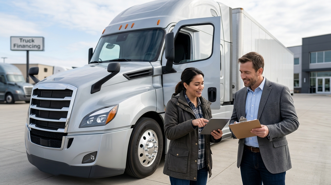 Illustration: Startup Trucking Business Financing: First-Year Owner-Operator Loans 2026